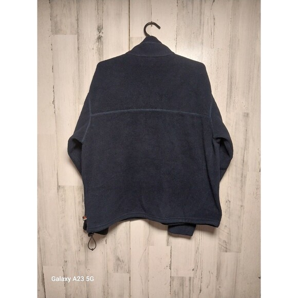Men's Timberland Polartec Fleece Mock Neck Full Zip Jacket Blue Size Large - Picture 5 of 6
